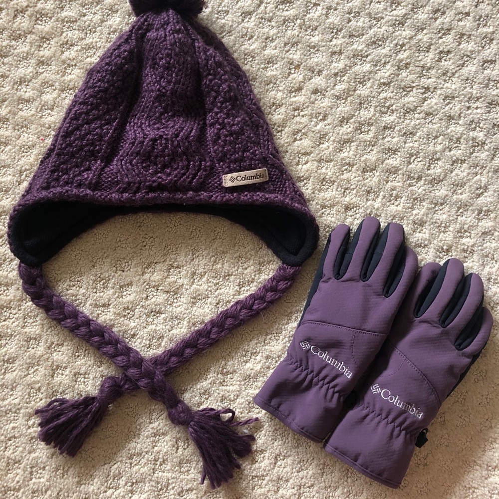 Purple Columbia gloves